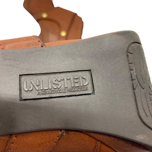 Unlisted By Kenneth Cole File Type Bootie Heels Boots - Picture 10 of 10